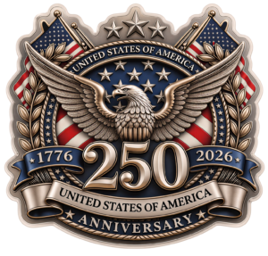 USA 250th Anniversary Badge